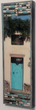 Old Pecos Trail Turquoise Gate with Bell, 8x24x1.5