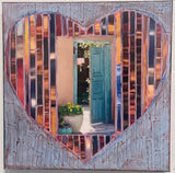 Welcoming heart Blue Canyon Road Open Gate, 12 x12 x11.5