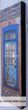 Old Santa Fe Trail Two Toned Blue Door 8 x 24