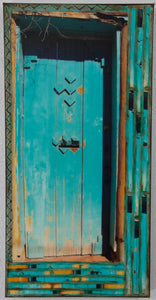 Canyon Rd Teal Gate, 10 x20