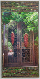 Five Graces Double Iron Gate with Ristras, 12 x 24 x 1.5