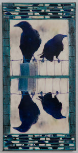 Crow Reflections, 10 x 20 x 1.5